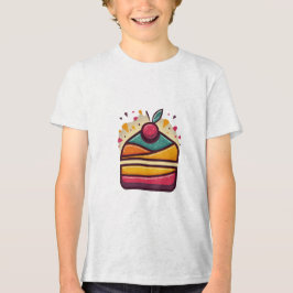Bella+Canvas Youth Tri-Blend Cake Design T Shirt