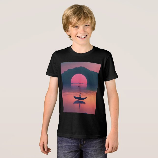 Bella+Canvas Youth Tri-blend T-Shirt (Framsida Full)