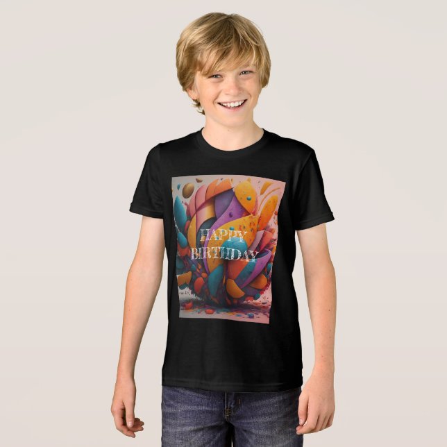 Bella+Canvas Youth Tri-Blend T Shirt (Framsida Full)