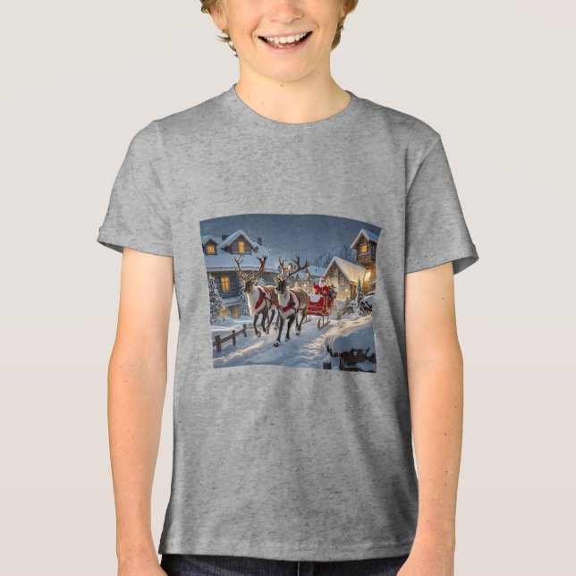 Bella+Canvas Youth Tri-blend T-Shirt (Framsida)