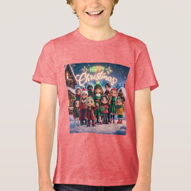 Bella+Canvas Youth Tri-blend T-Shirt (Framsida)