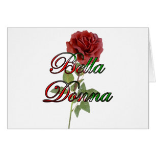 Bella Donna (den härliga damen) Hälsningskort