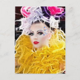 Bella Fashionista-modellvykort Vykort