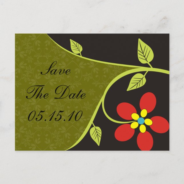 Bella Flora sparar datumvykort Meddelande Vykort (Framsida)