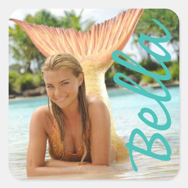 Bella Fyrkantigt Klistermärke (Framsida)