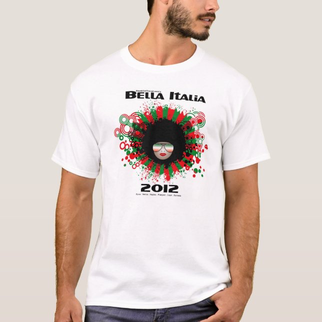 Bella Italia 2012 manarutslagsplats för en mer T Shirt (Framsida)