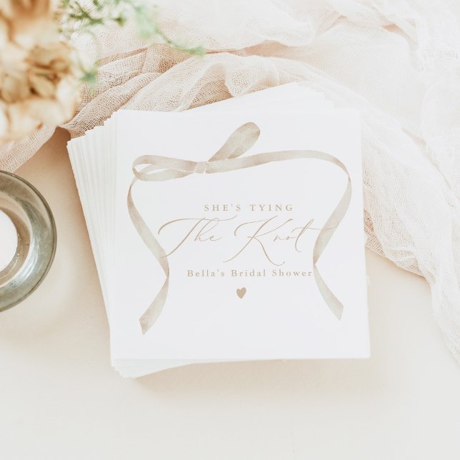 BELLA Ivory Bow Hon Gifter sig Möhippa Pappersservett (Skapare uppladdad)