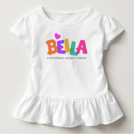 Bella namn betyder flickor bubble brev kläder t shirt