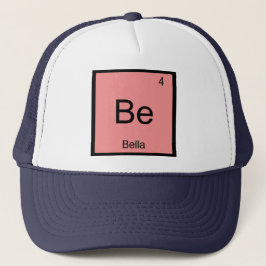 Bella Namn kemiskt Inslag Periodic Bord Keps