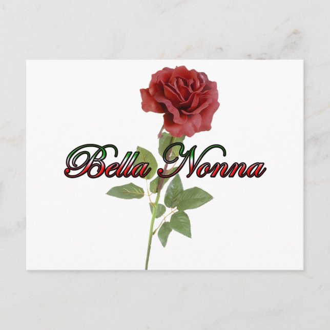 Bella Nonna (vacker italiensk farmor) Vykort (Framsida)