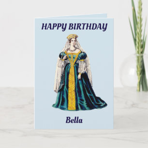 BELLA~ Personlig-födelsedagskort ~ Kort