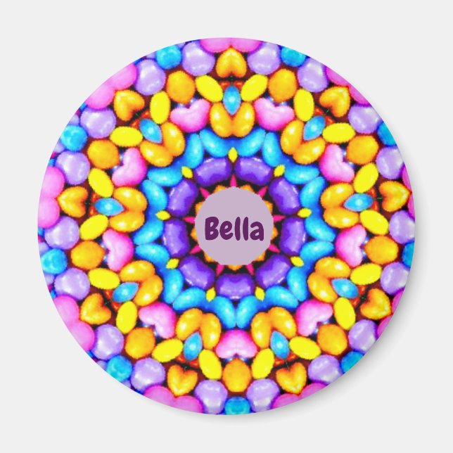 BELLA ~ Personlig Påsk Kaleidoscope~ Magnet (Framsidan)
