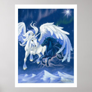 Bella Sara Iceking och Nyx - tryckt Poster