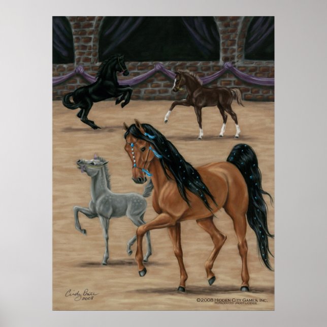 Bella Sara Jewel art print by Cindy Pris McMurray Poster (Framsidan)