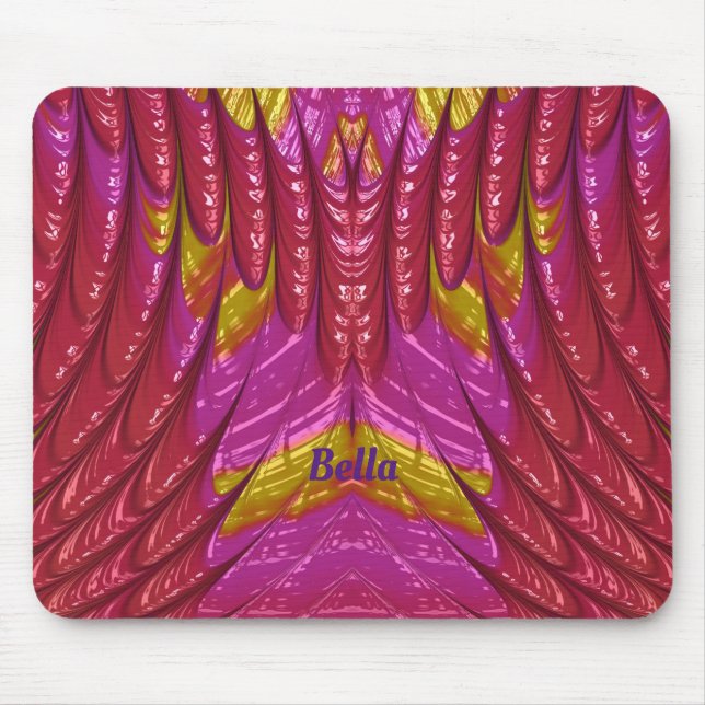 BELLA ~ Söt 3D Mönster ~ Personlig Musmatta (Framsidan)