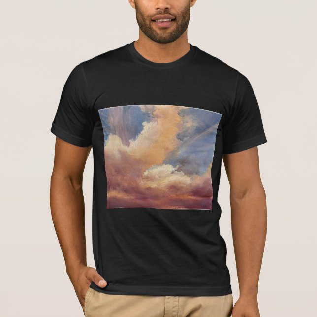 Bella + Tshirt with Dramatic Clouds T Shirt (Framsida)
