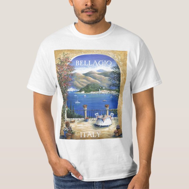 Bellagio från terrassen t-shirt (Framsida)