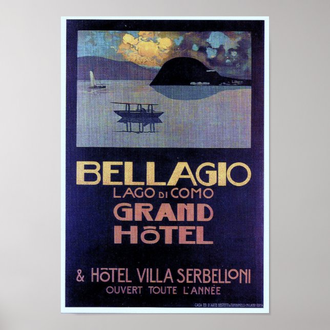 Bellagio Grand Hotel Poster (Framsidan)