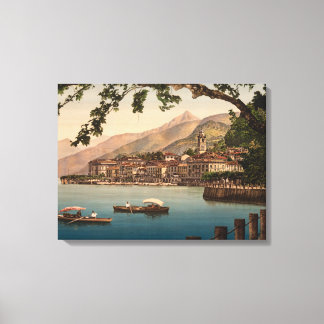 Bellagio I, Sjö Como, Lombardiet, Italien Canvastryck