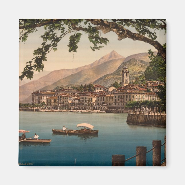 Bellagio I, Sjö Como, Lombardiet, Italien Magnet (Framsidan)