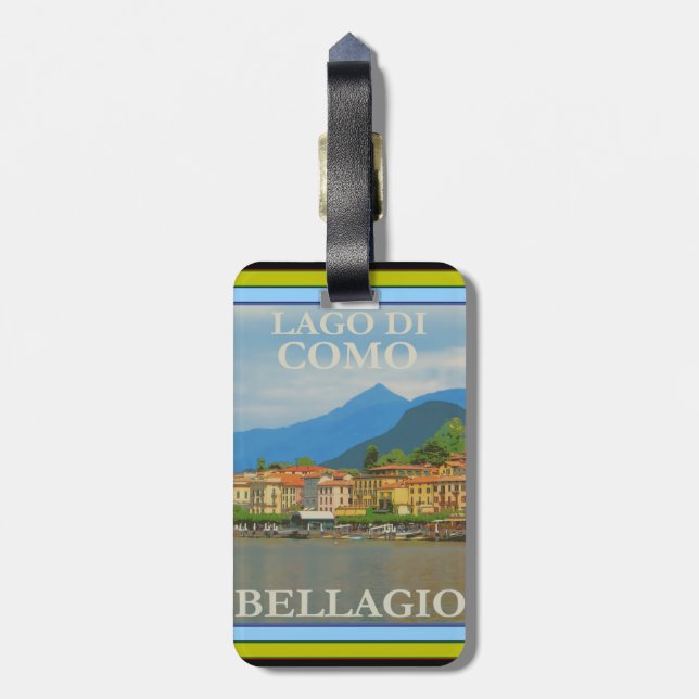 Bellagio-Italien Poster Bag-Märkre Bagagebricka (Baksidan Lodrät)