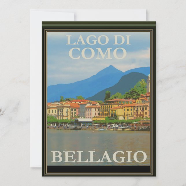 Bellagio Italien Poster Inbjudningar (Framsida)