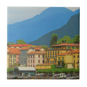 Bellagio Italien Poster Kakelplatta