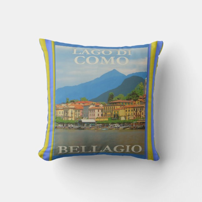 Bellagio Italien Poster Kudde (Framsida)