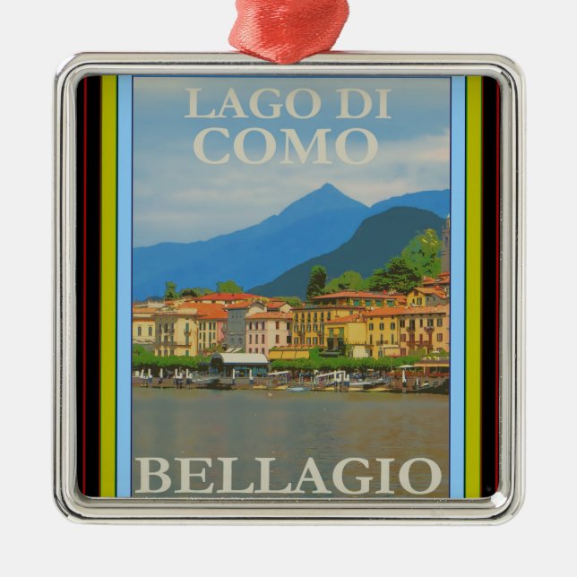 Bellagio Italien Poster Ornament (Framsidan)