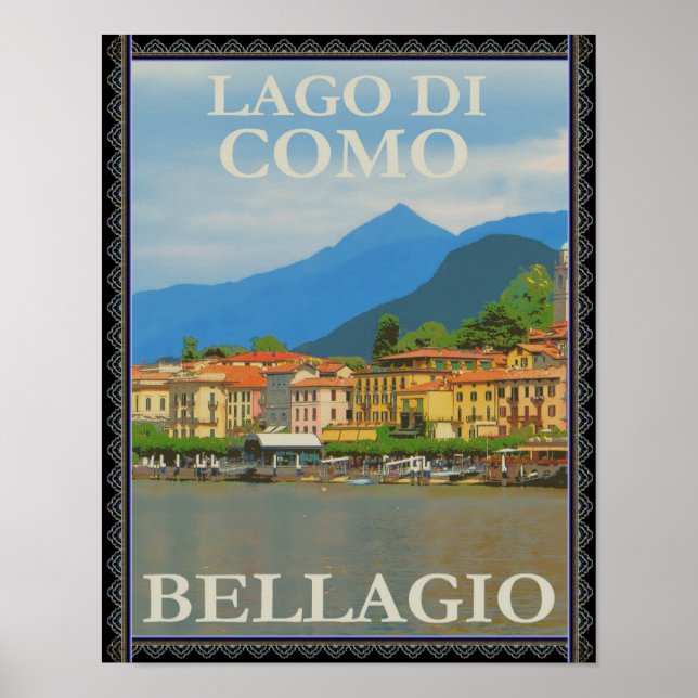 Bellagio Italien Poster Poster (Framsidan)