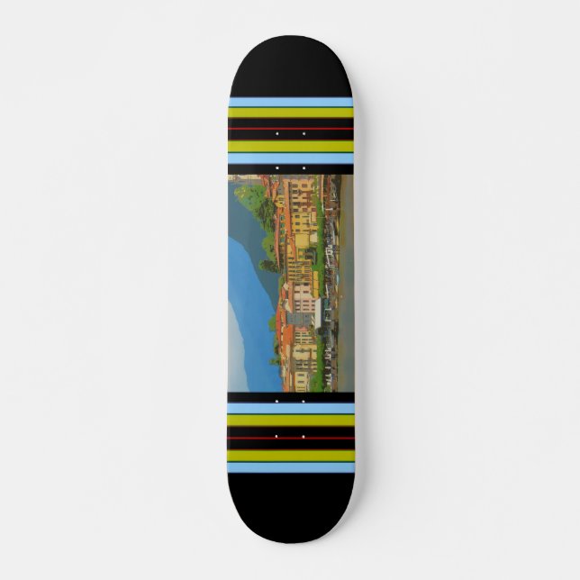 Bellagio Italien Poster Skateboard (Framsida)