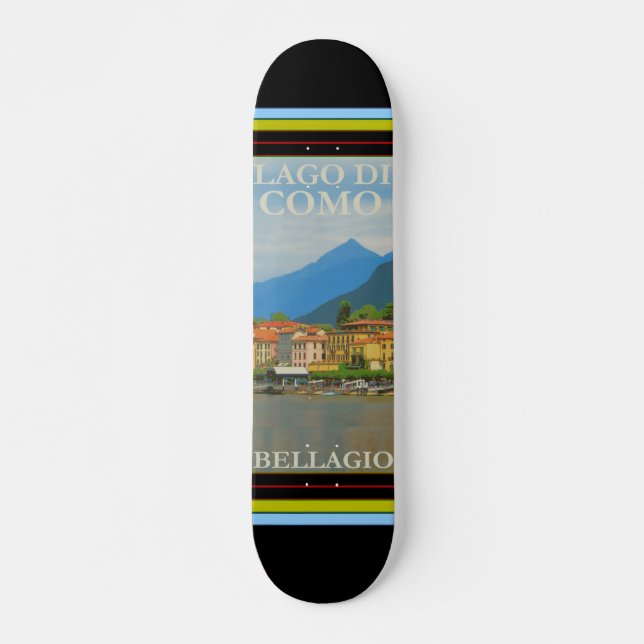 Bellagio Italien Poster Skateboard (Framsida)