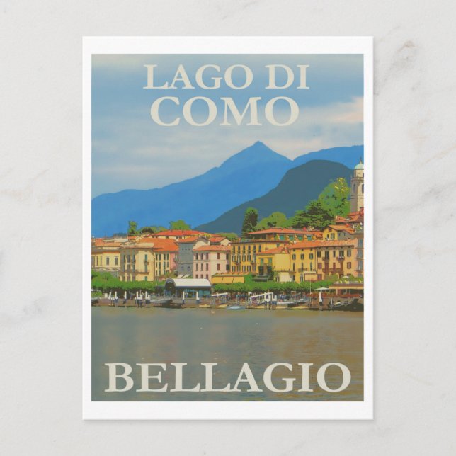 Bellagio Italien Poster Vykort (Framsida)