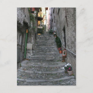 Bellagio, Italien ~ Uppför trappor Vykort