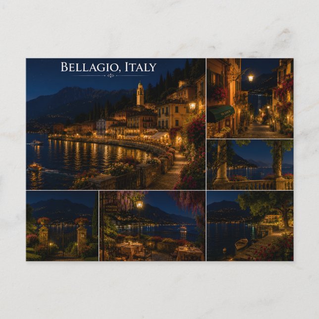 Bellagio Italien Vykort (Framsida)