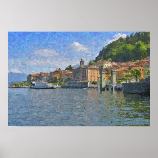 Bellagio, Lake Como Affisch (Framsidan)
