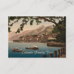 Bellagio mig, sjö Como, Lombardy, italien Visitkort