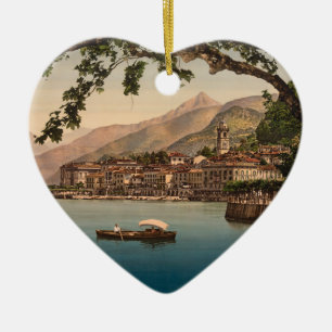 Bellagio mig, sjö Como, Lombardy, italienprydnad Julgransprydnad Keramik