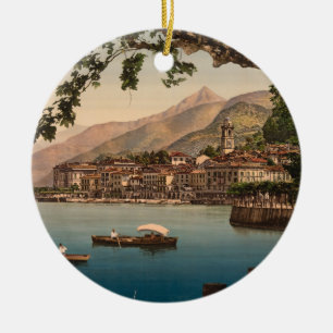 Bellagio mig, sjö Como, Lombardy, italienprydnad Julgransprydnad Keramik