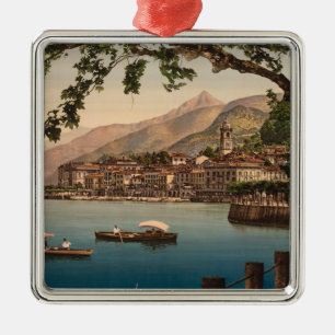 Bellagio mig, sjö Como, Lombardy, italienprydnad Julgransprydnad Metall