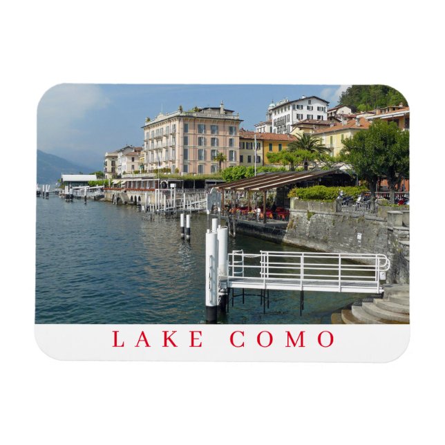 Bellagio pier view-kylmagnet magnet (Horisontell)