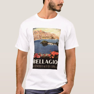 BELLAGIO Sjö Como ITALIEN Scenia Italiana Tourist T Shirt