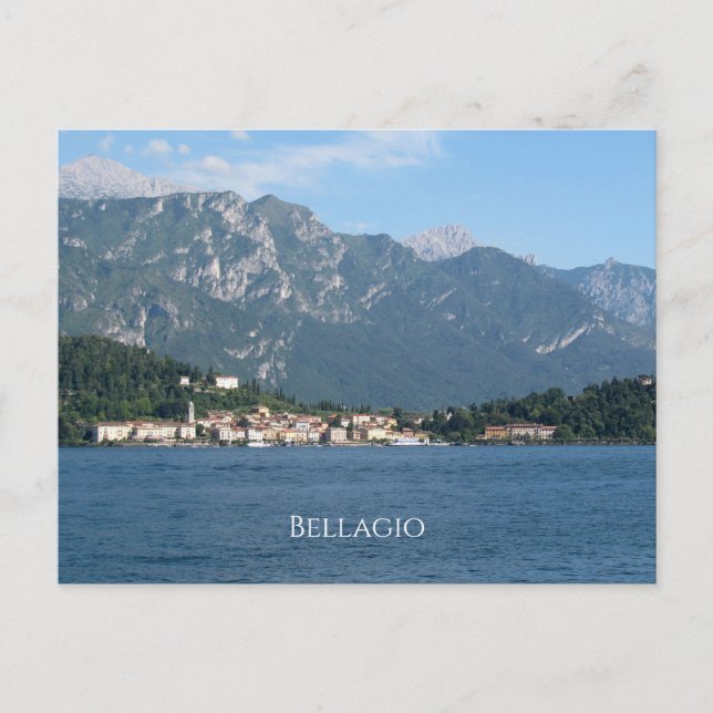 Bellagio sjö Como Italien vykort (Framsida)