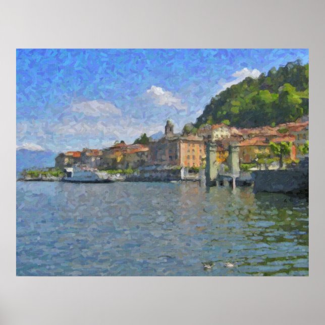 Bellagio, Sjö Como Poster (Framsidan)