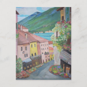 Bellagio-staden, Italien Vykort