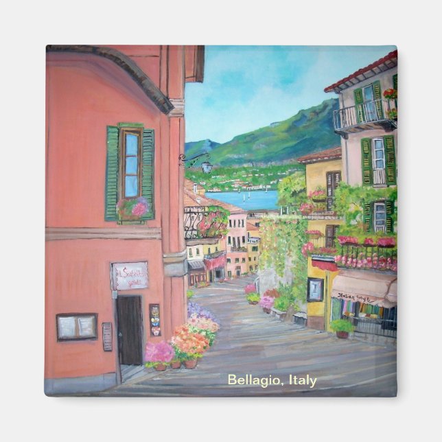 Bellagio Street, Italien - Magnet (Framsidan)