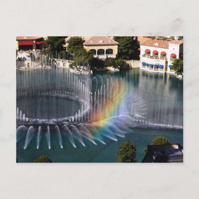 Bellagion Fontän 4, Las Vegas Postcard Vykort (Framsida)