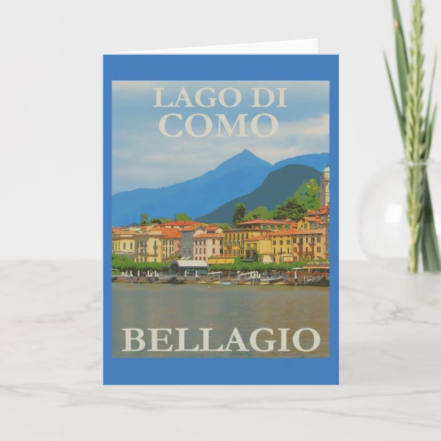 Bellagios Italien Poster Kort (Framsida)