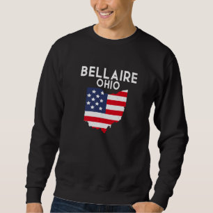 Bellaire Ohio USA Stat Amerika Resa Ohioan Prem Lång Ärmad Tröja
