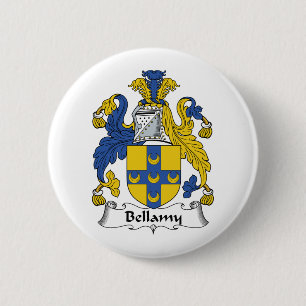 Bellamy familjvapensköld knapp